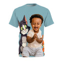 Tom and Jerry Laughing Baby All-Over Print T-Shirt