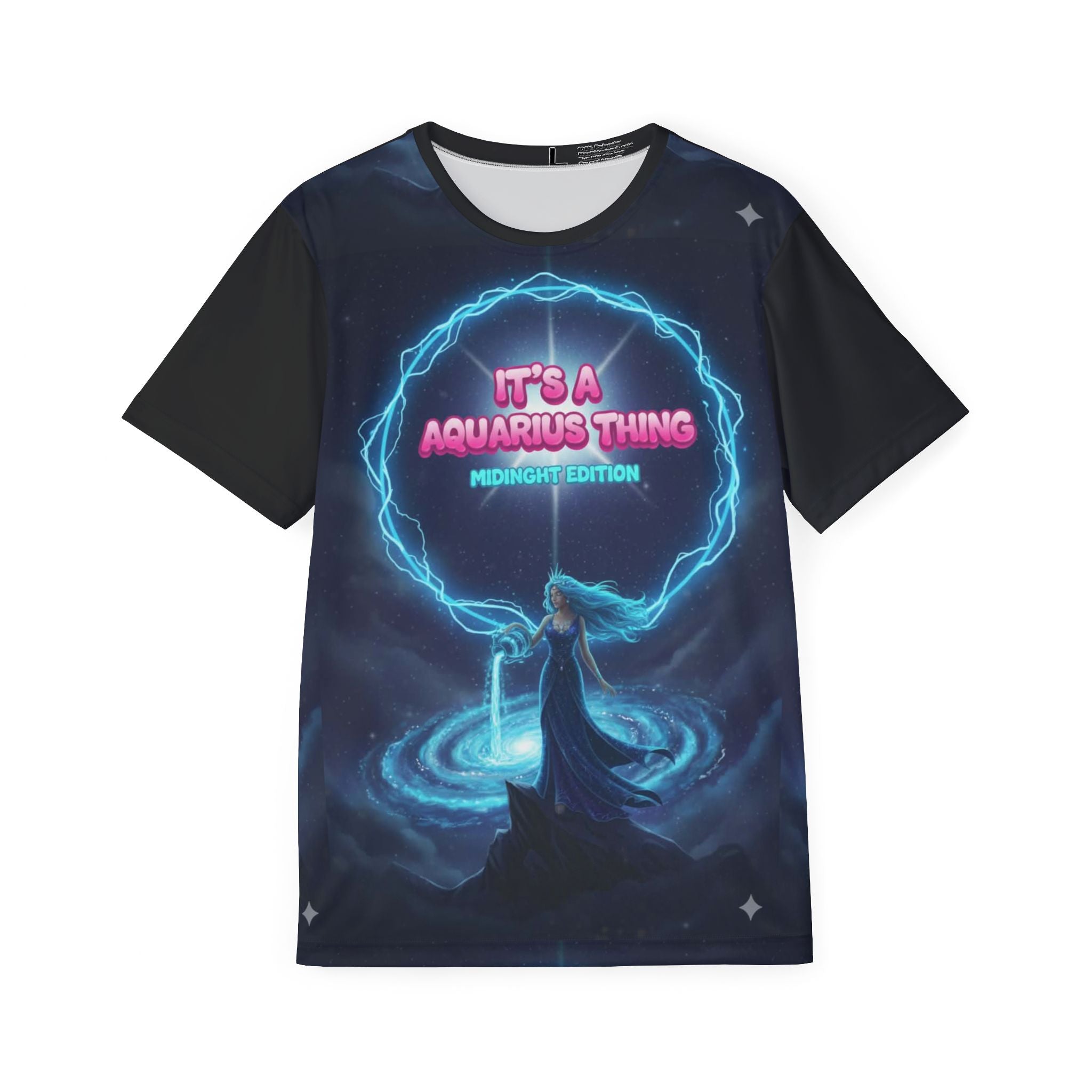Aquarius Neon Night Jersey — "It’s a Aquarius Thing" Astrology Sports Tee