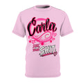 Spring Break 2025 Tee — Pink Hibiscus Airbrush Graphic