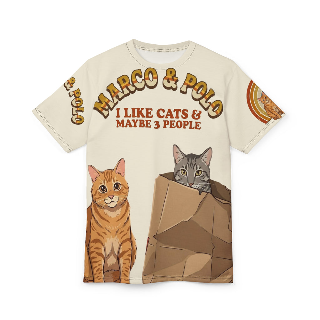 Cat Lovers Tee — "I Like Cats & Maybe 3 People" Graphic Shirt