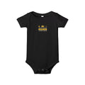 Infant One-Piece Bodysuit — 'Magnum' Crown Baby Romper (White)