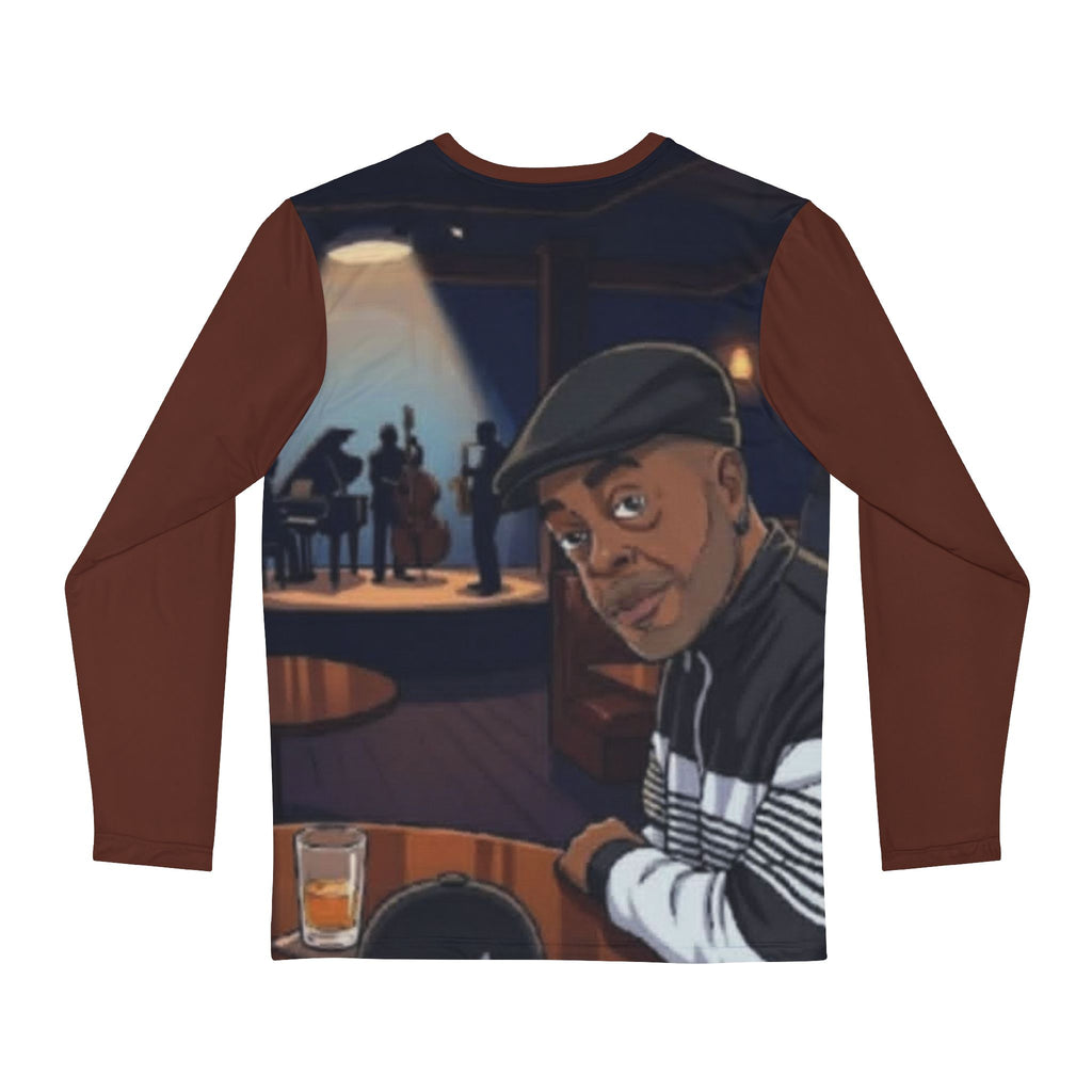 Long Sleeve Shirt — "Victor" Bar Scene Graphic Tee (Men's)