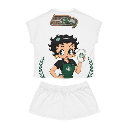 Betty Boop Barista Pajama Set — Cute Coffee Shop Sleepwear