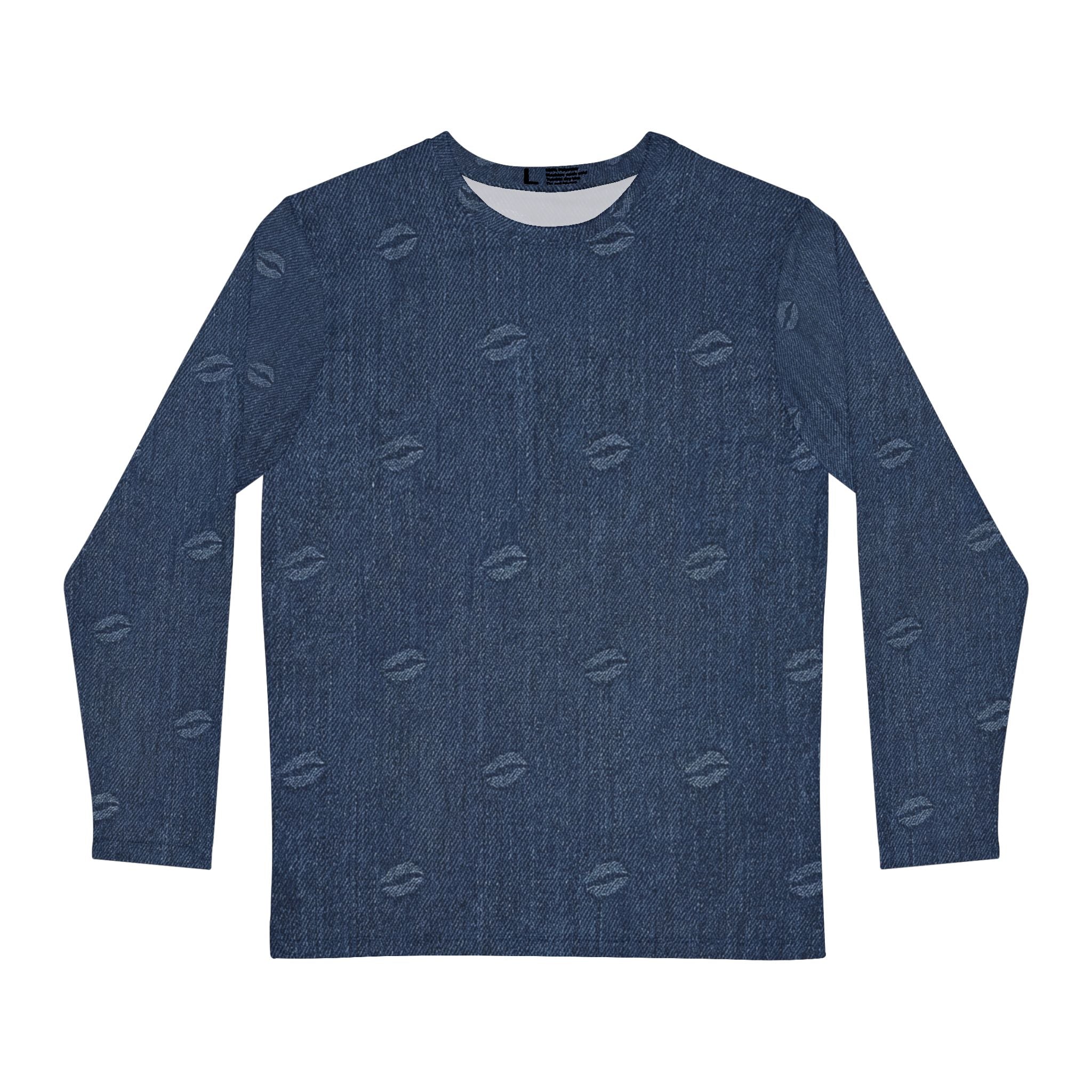 Kiss Pattern Long Sleeve Shirt