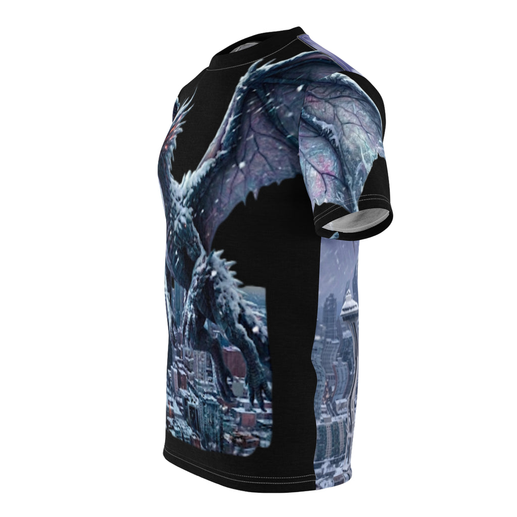 Dragon Over City All-Over Print Tee