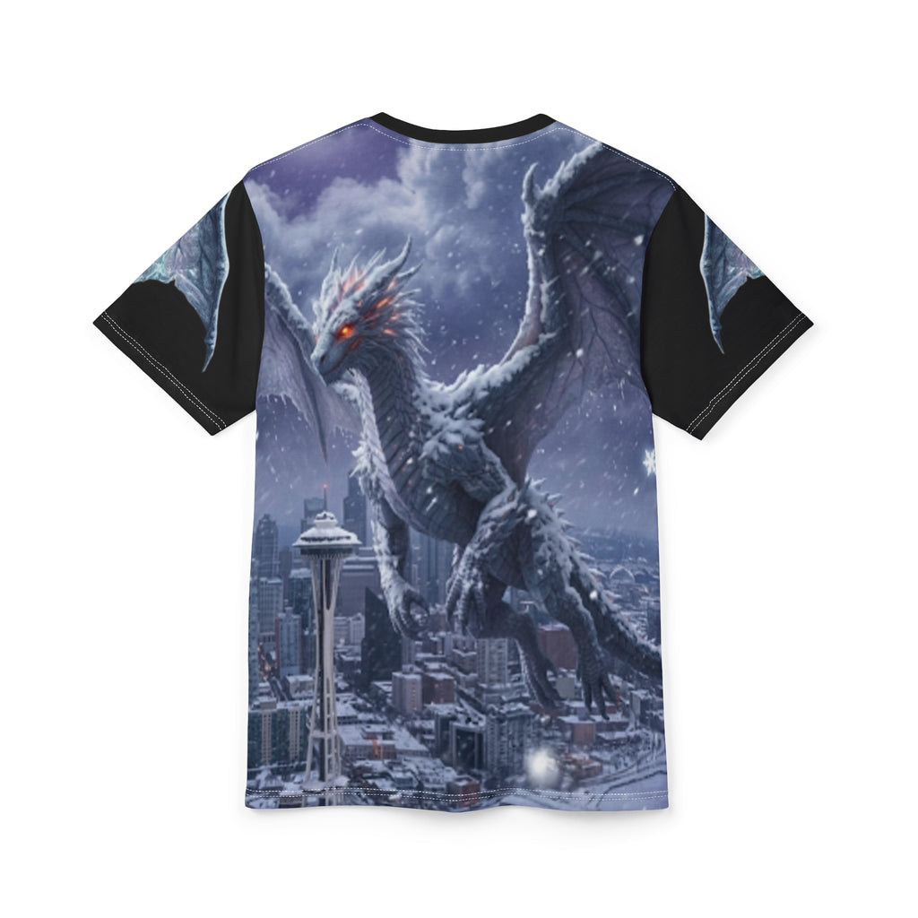Dragon Over City All-Over Print Tee