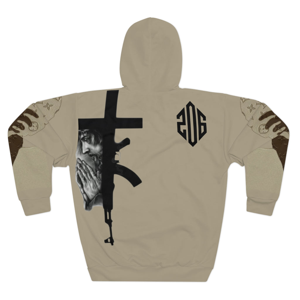 Vitruvian Soldier Hoodie - Military Art Graphic Pullover