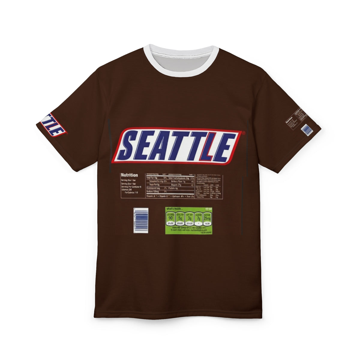 Seattle Candy Bar Graphic Tee — Vintage Snack Label Design