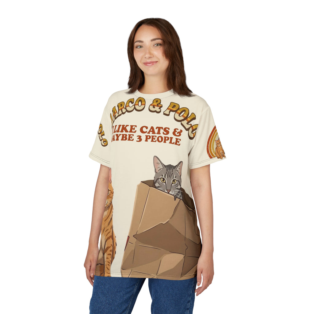 Cat Lovers Tee — "I Like Cats & Maybe 3 People" Graphic Shirt