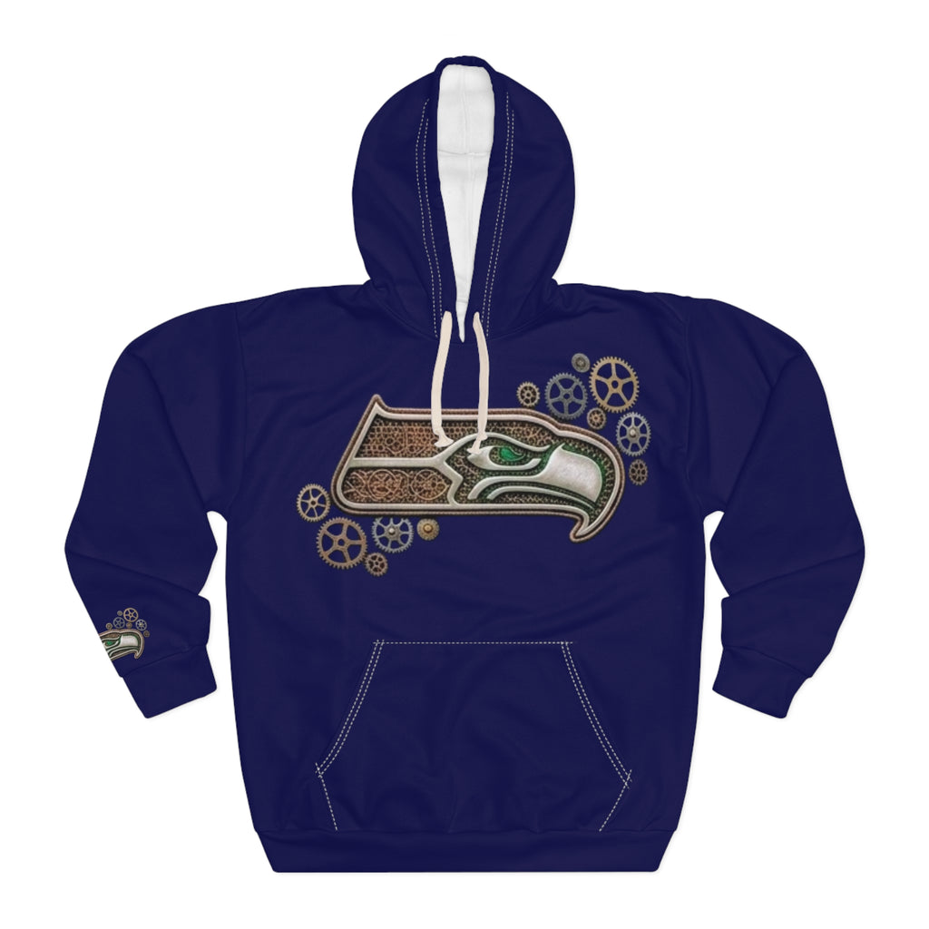 Seahawks Steampunk Logo Hoodie - All-Over Print Pullover