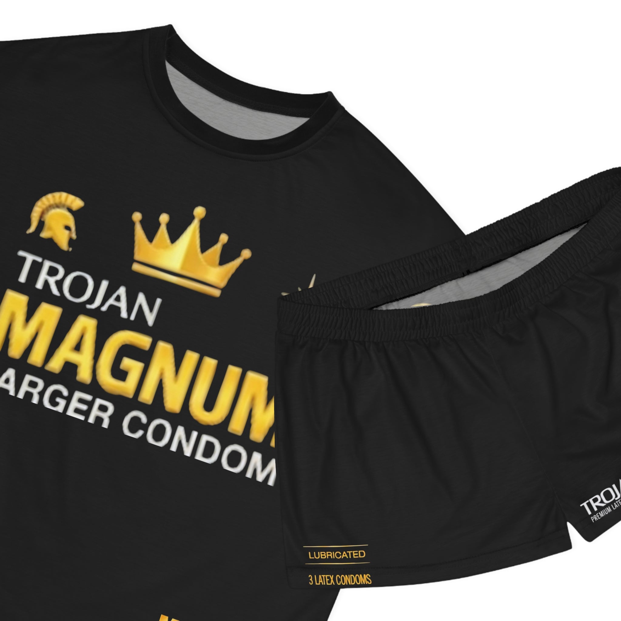 Magnum-Branded Women’s Pajama Set — Novelty Sleep Tee & Shorts
