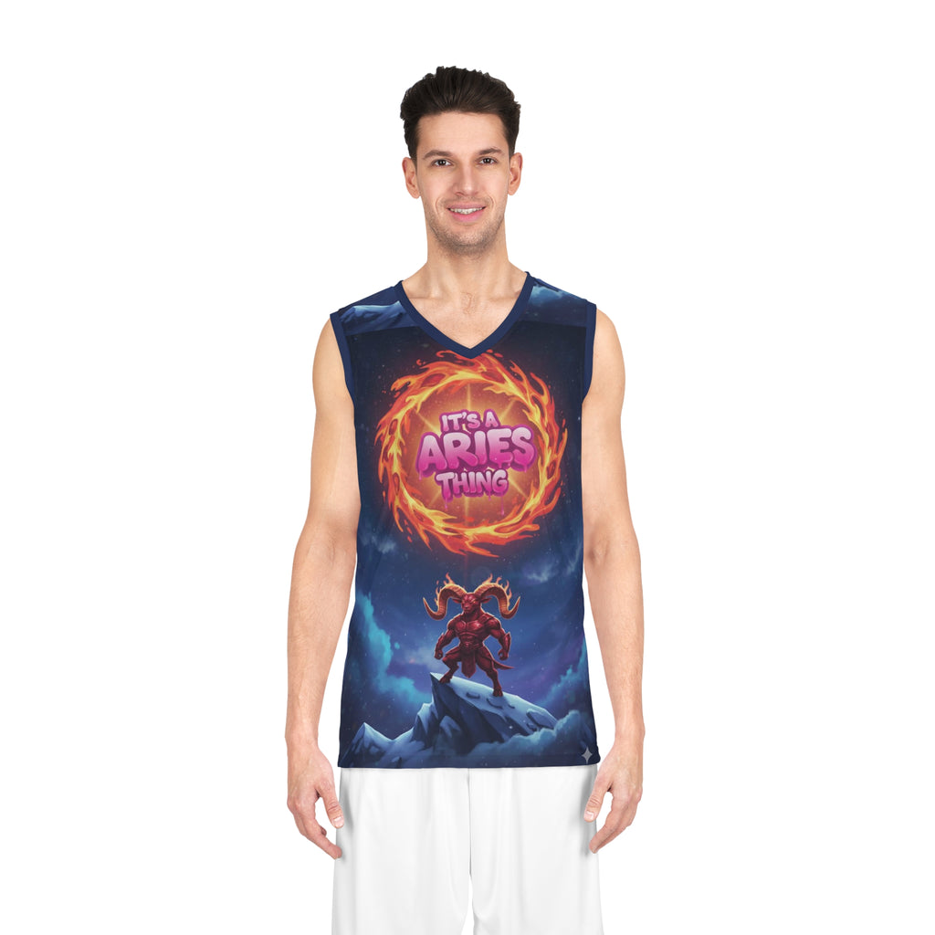 Aries Zodiac Basketball Jersey — "It's a Aries Thing" Astrological Sports Tank