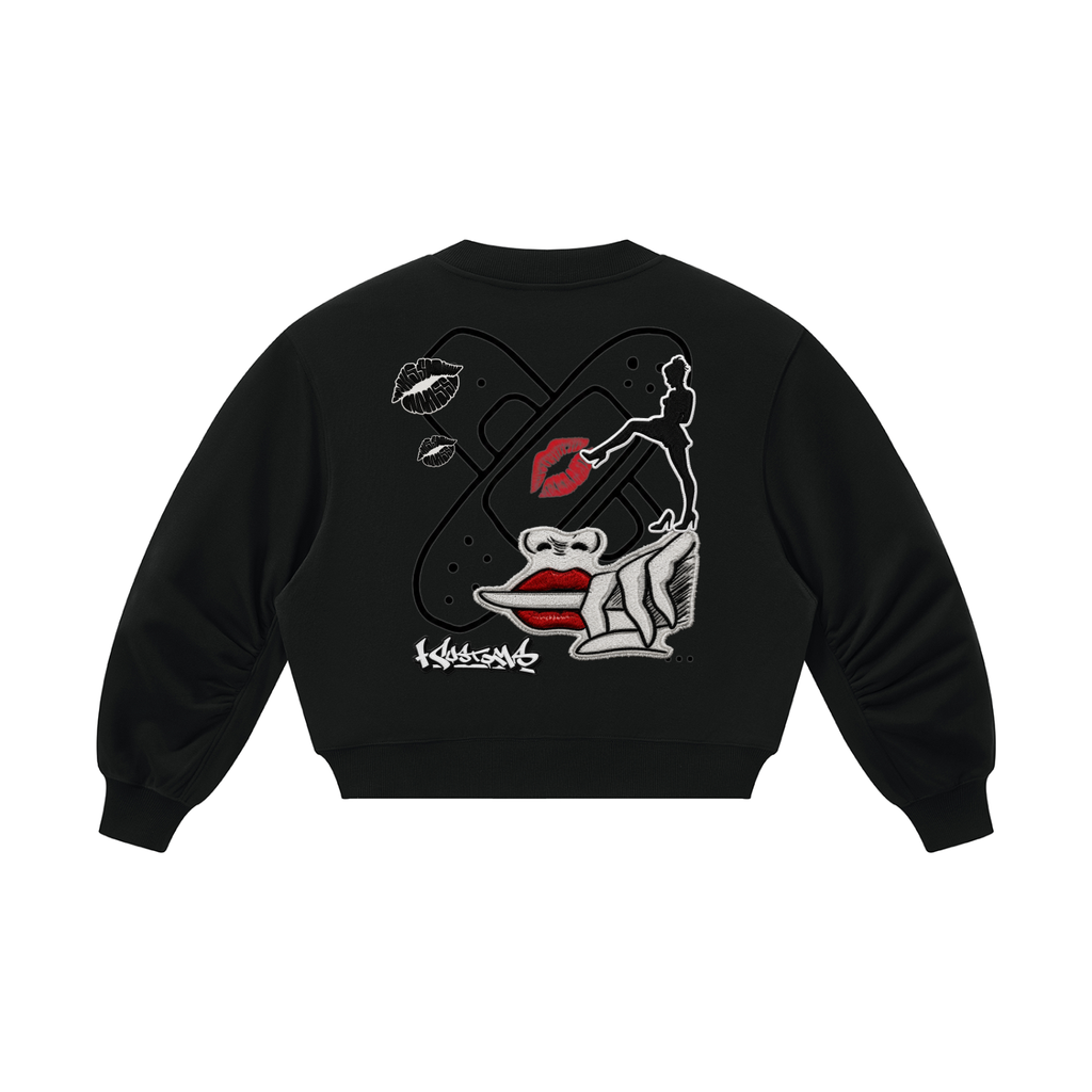 Women’s Crop V-Neck Sweatshirt