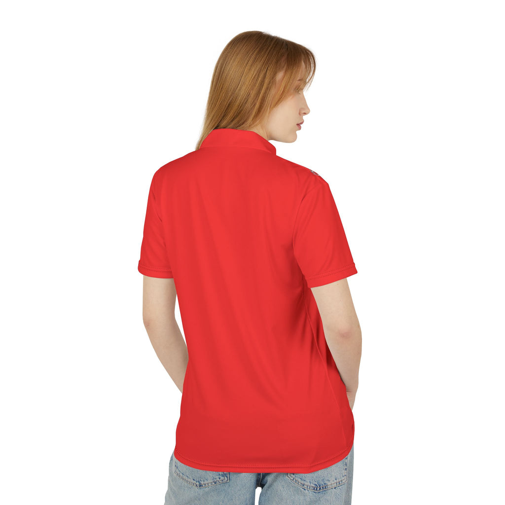 Red Bandana & Chain Print Polo Shirt — Novelty Graphic Menswear