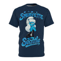 Smurfette Seattle Tee — Retro Cartoon City Graphic Shirt