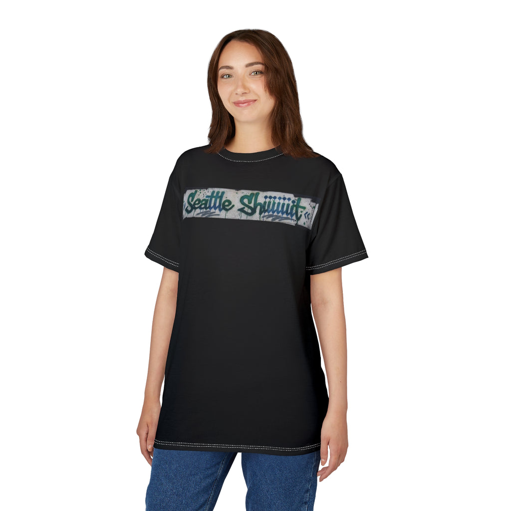 Seattle Shhh… Graffiti Chest Tee