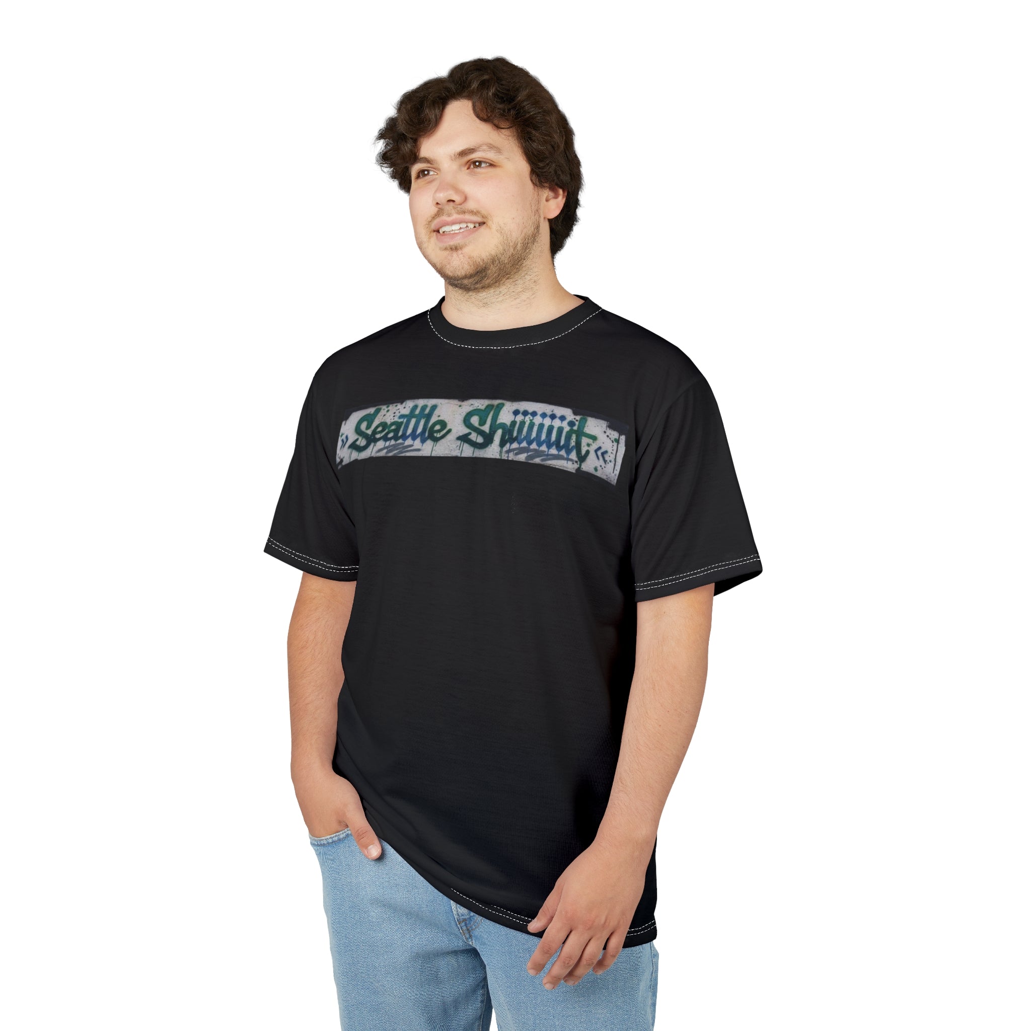 Seattle Shhh… Graffiti Chest Tee