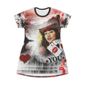 Love Poker T-Shirt Dress — Vintage Pinup Playing Cards Design