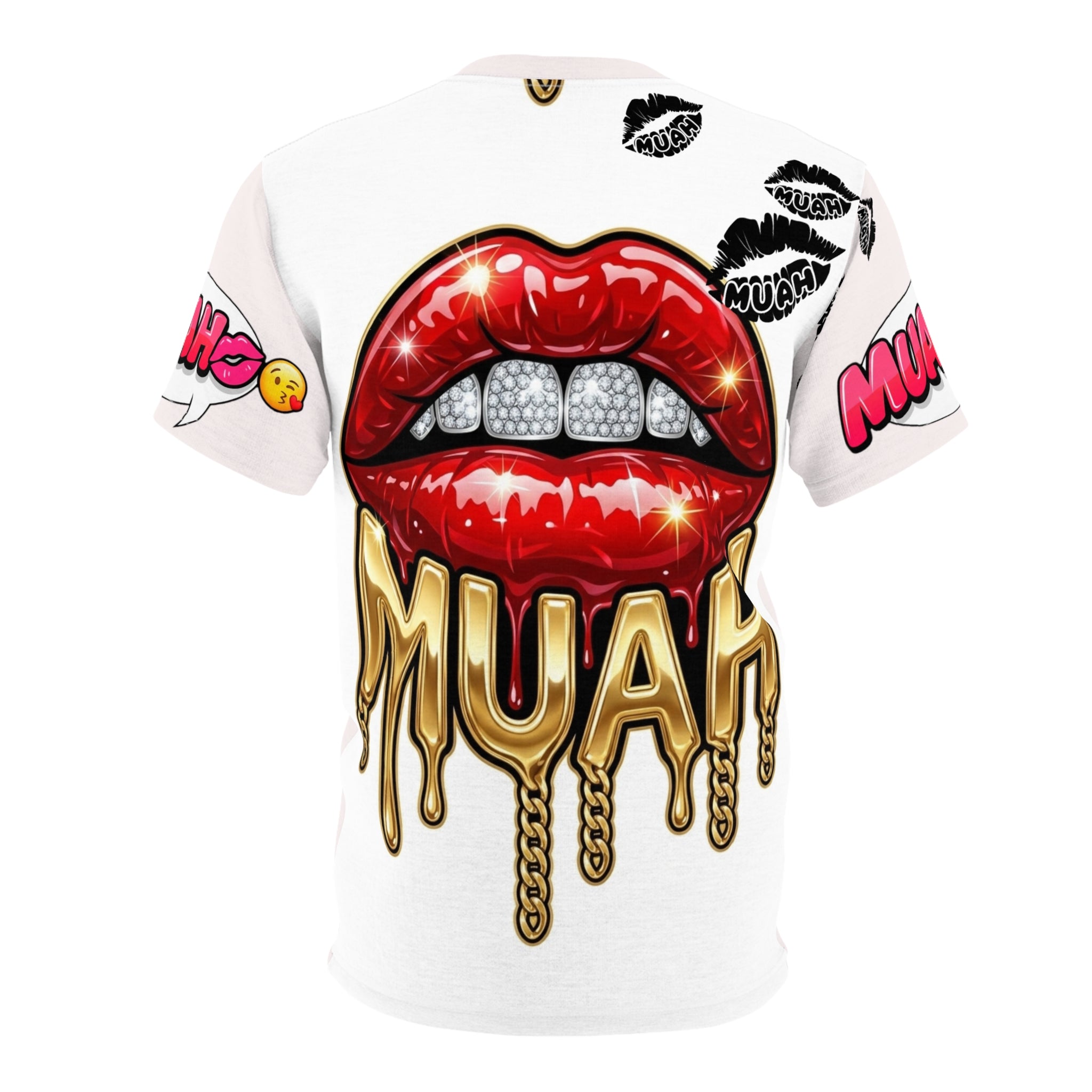 206 Pendant Graphic Tee — Urban Chain Necklace All-Over Print Shirt
