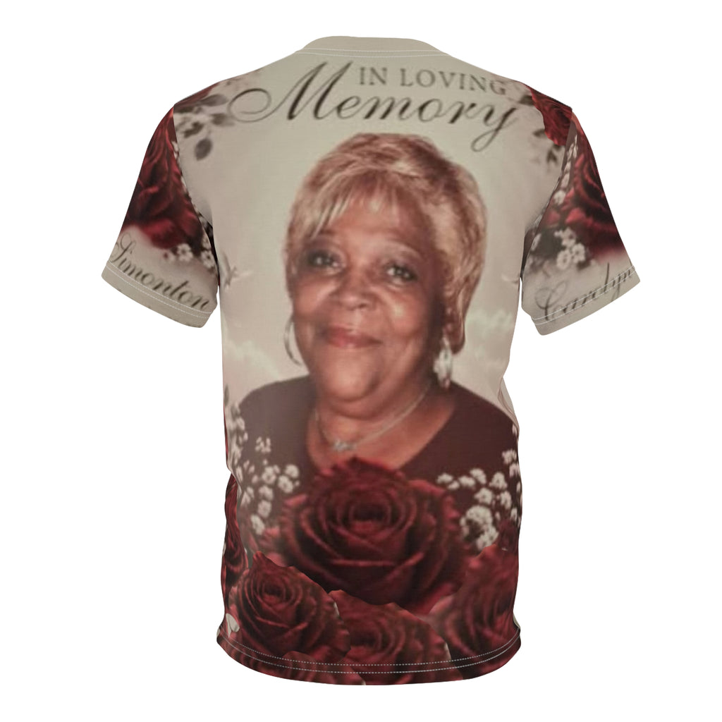 AUNTIE /Memorial Photo Tribute Tee — "In Loving Memory" Personalized All-Over Print