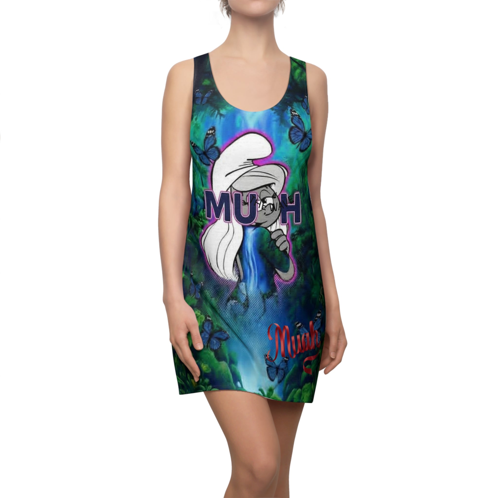 Smurfette Enchanted Forest Racerback Dress — All-Over Print