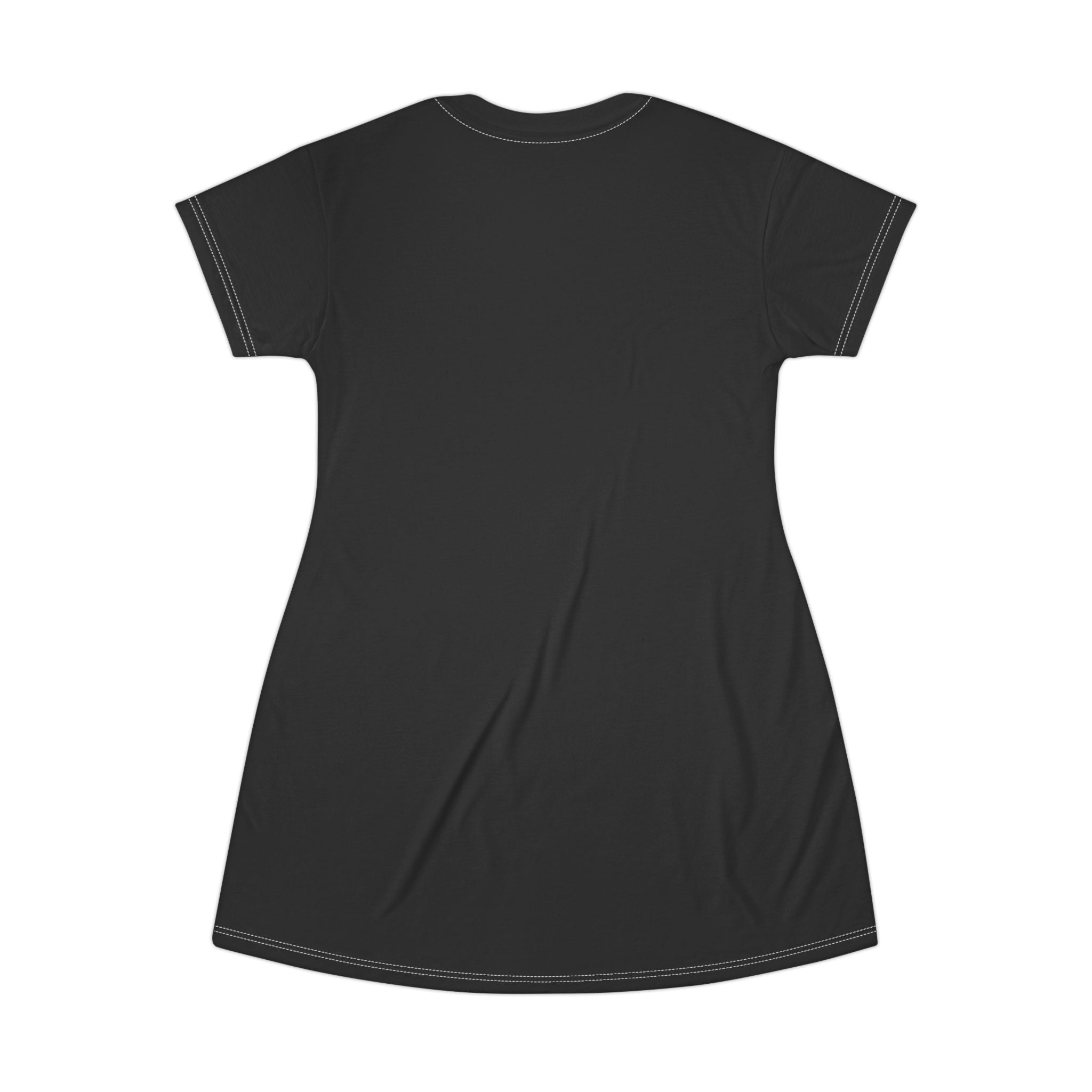 Scorpio Graffiti Kitty T-Shirt Dress — 'See No, Speak No' Cute Zodiac AOP