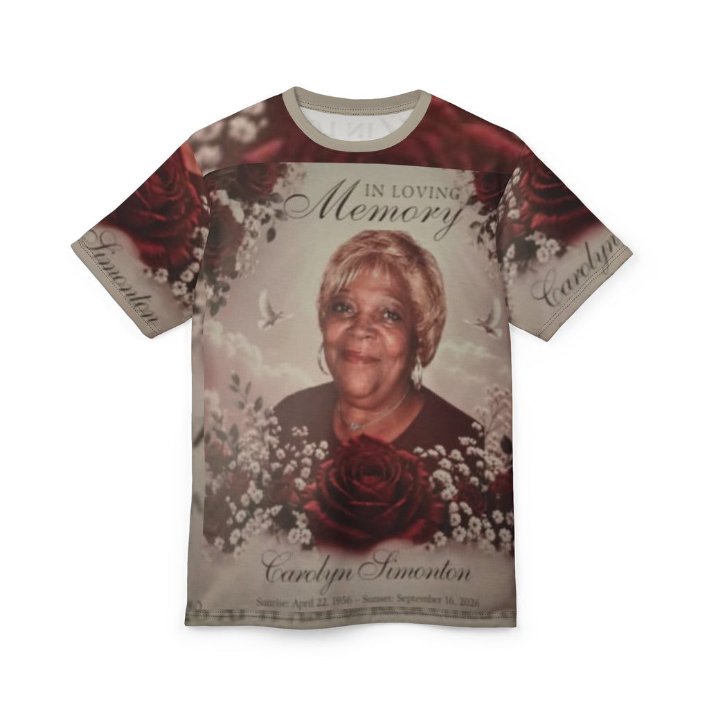 AUNTIE /Memorial Photo Tribute Tee — "In Loving Memory" Personalized All-Over Print