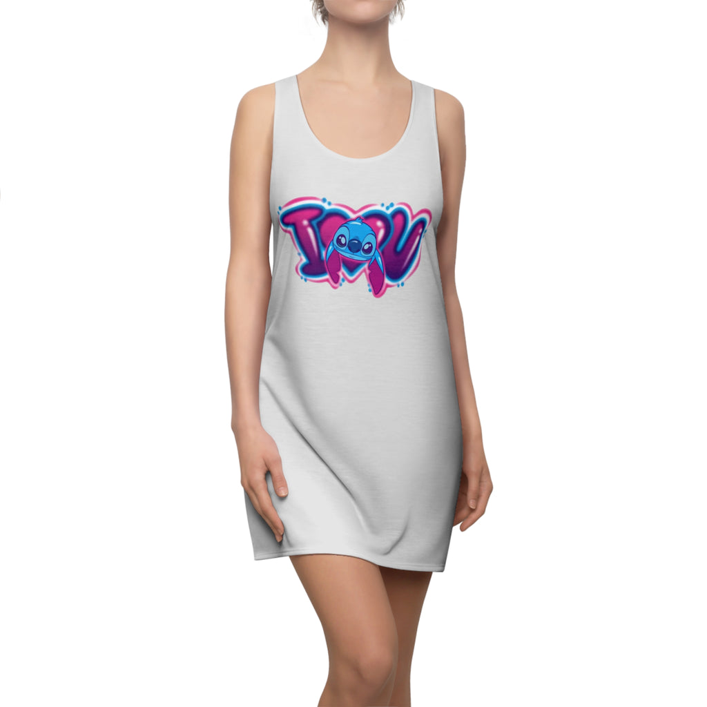 Seattle Neon Skyline Racerback Dress — IU Graphic