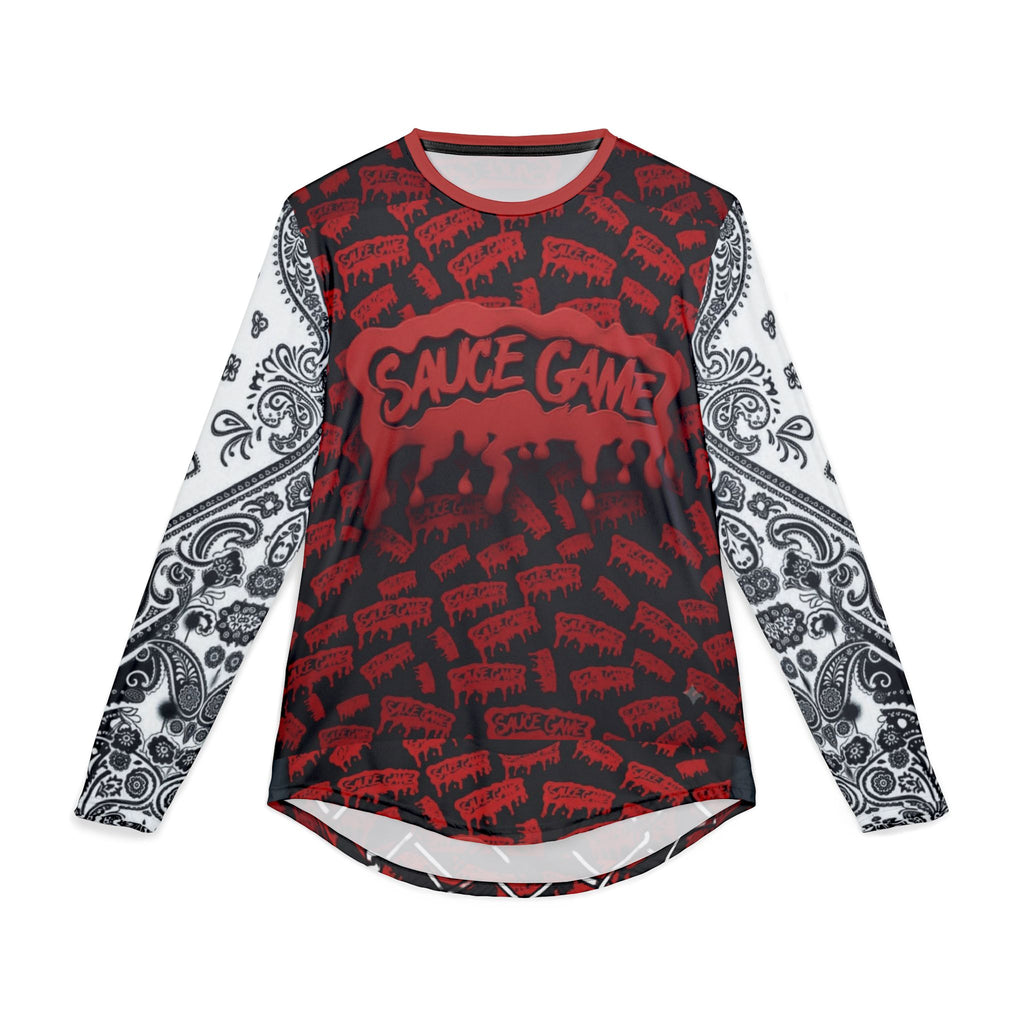 Sauce Game Bandana Sleeve Long Sleeve Shirt — Men's UV Protection Fishing & Streetwear Top