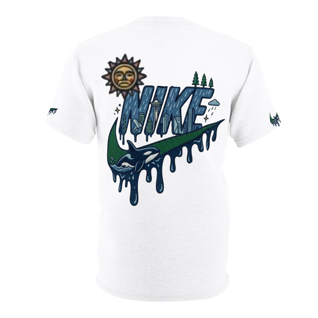 Seattle Coffee Drip Tee — 'Seattle's Own: Holiday, Rain, Roast & Revelry' Graphic T-Shirt