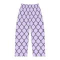 Lavender Chain-Link Women’s Pajama Pants — Cozy All-Over Print Lounge Trousers
