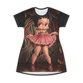 Betty Boop Vintage Stage AOP T-Shirt Dress — Retro Pinup Girl Print