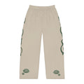 Graphic Pajama Pants — Beige Rose & Drip Logo Loungewear