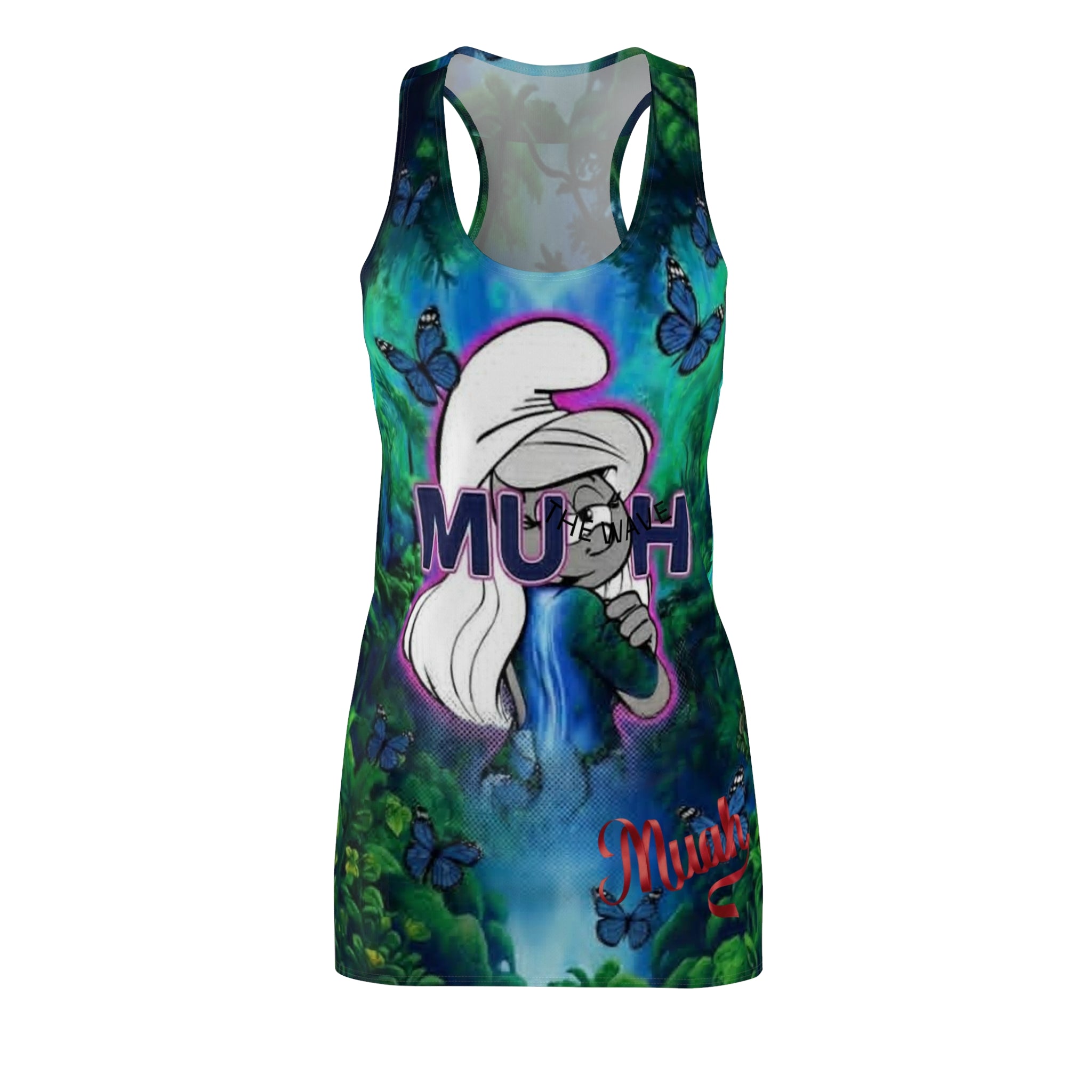 Smurfette Enchanted Forest Racerback Dress — All-Over Print