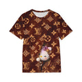 Graphic Sports Jersey — Luxe Monogram & Playful Kitty All-Over Print
