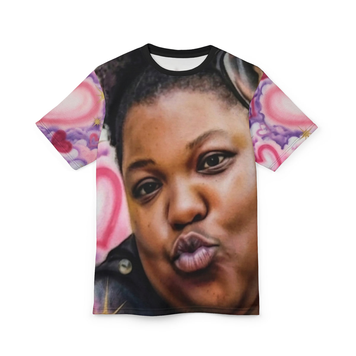 ANASA RIP Collage Tee — Heart Graffiti Portrait Shirt