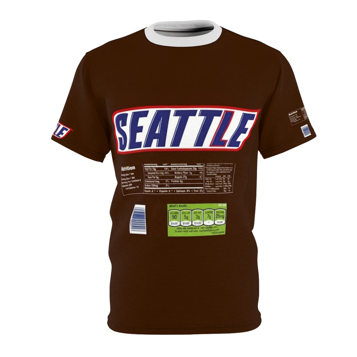 Seattle Candy Bar Graphic Tee — Vintage Snack Label Design