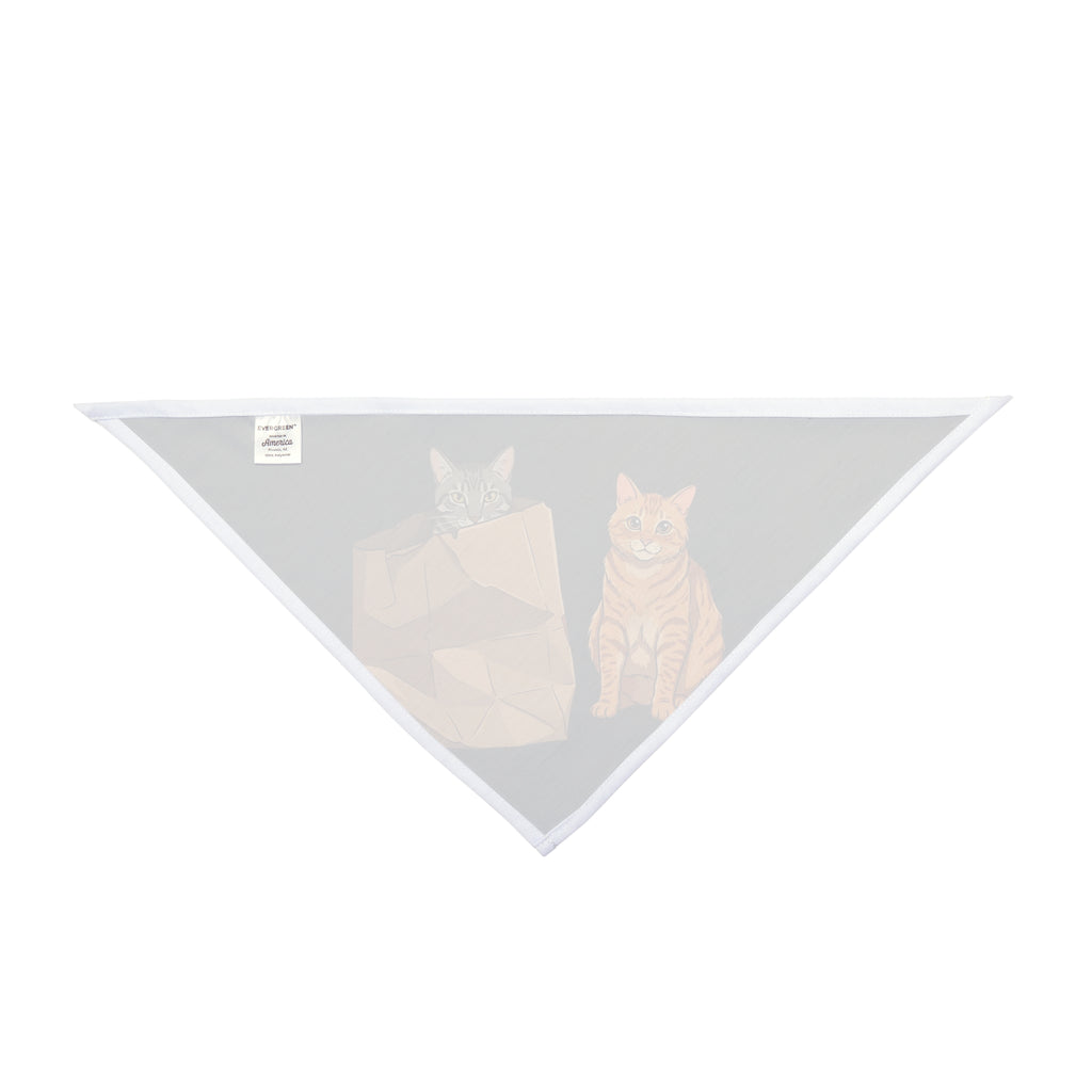 Cat Buddies Pet Bandana — Cute Cats in a Paper Bag Dog & Cat Bandana