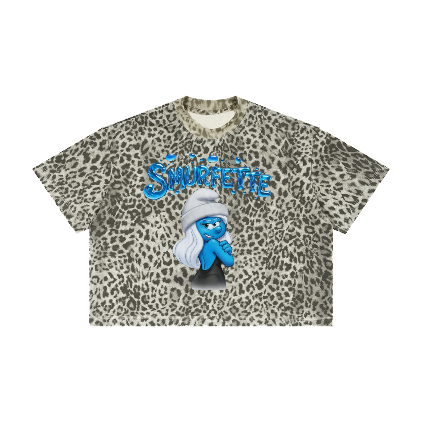 Unisex Leopard Print Boxy T-Shirt