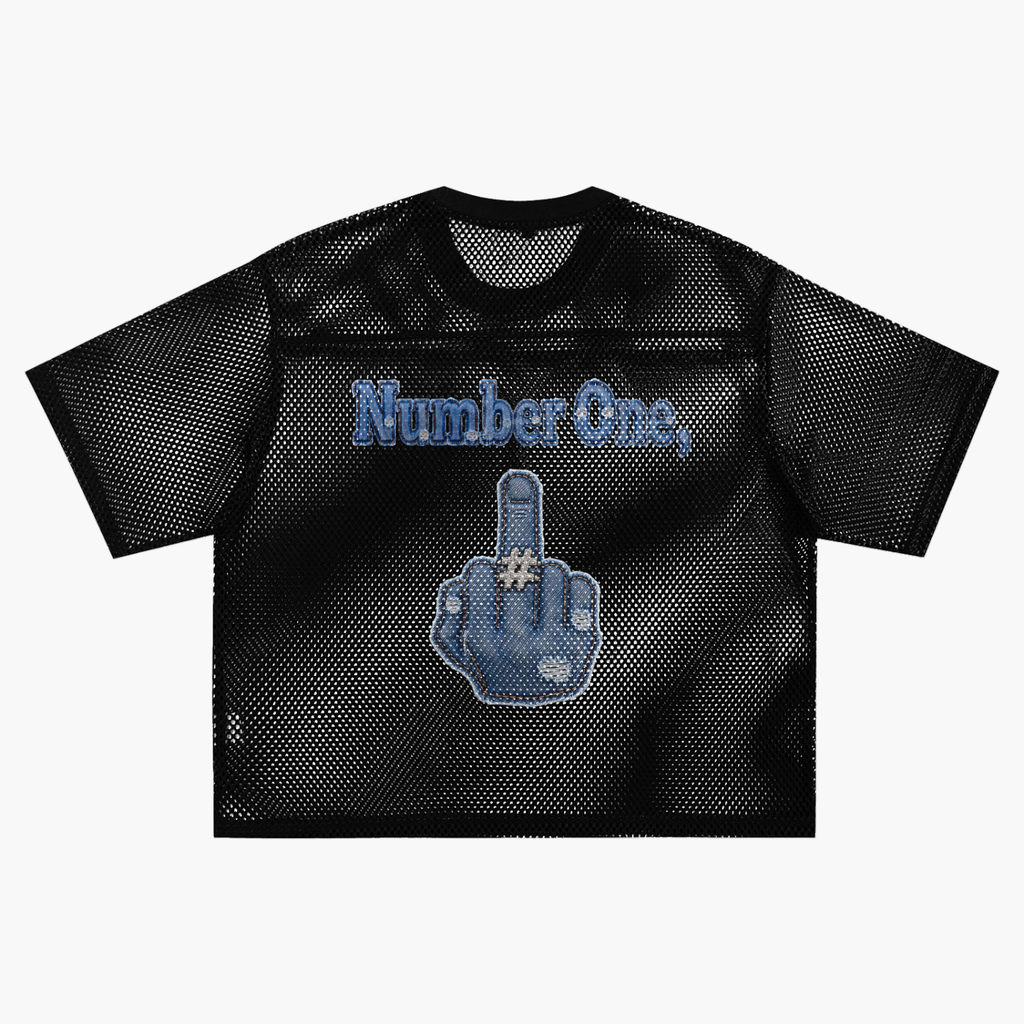 See-through Boxy Net T-Shirt